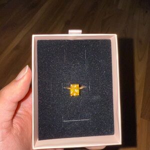 Gold Plated Citrine Ring